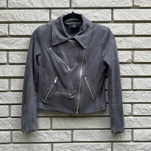 VICI Jacket Faux Suede Cropped Moto Style Sz S